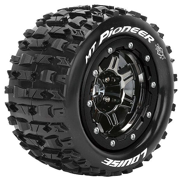 Louise RC MT-Pioneer T-Maxx Soft 1/2&quot; Offset Hex 17mm Black Chrome (L-T3329SBC)