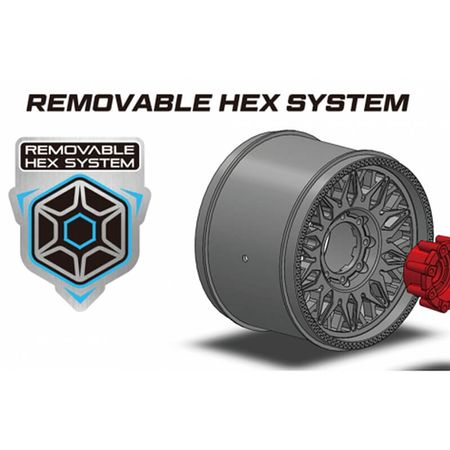 Louise RC ST-Pioneer Mini Maxx XRT Removable Hex 0&quot; &amp; 1/2&quot; 12mm Hex (L-T3389SM)