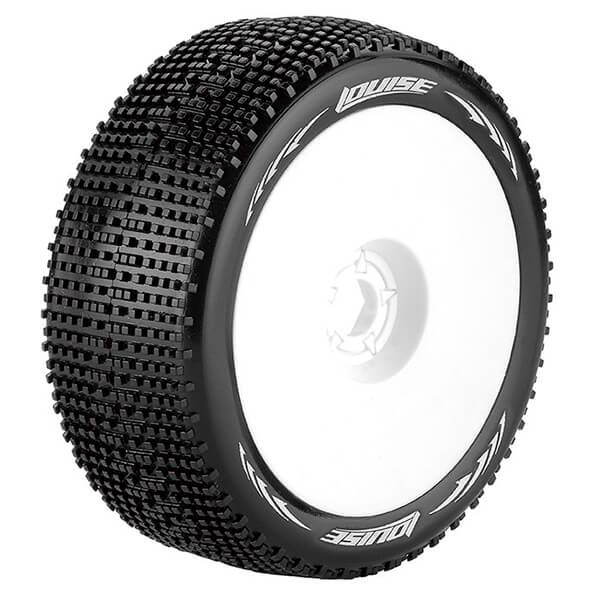 Louise RC B-Groove 1:8 Fr/Rr Super Soft Hex 17mm White (L-T370VW)