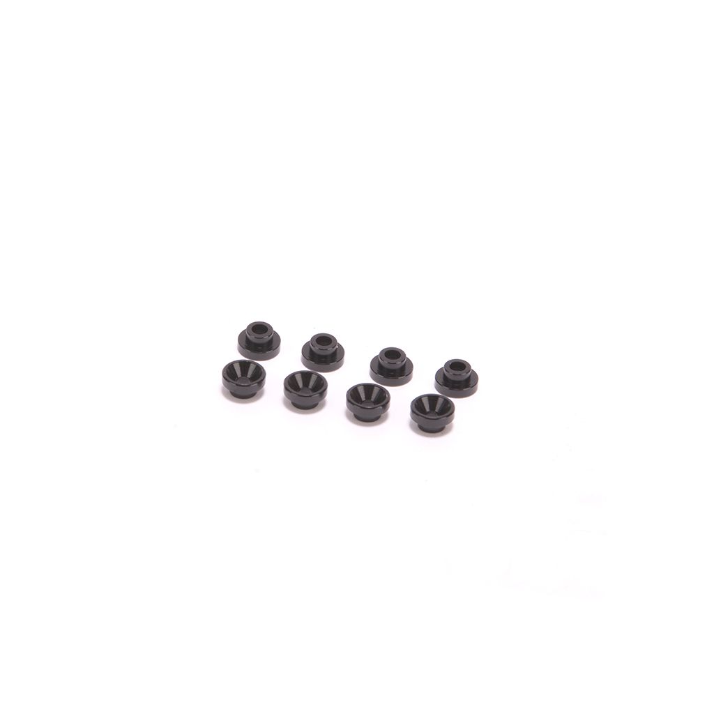 Monkey King Aluminium Servo Washer Black 5.0mm Pk8 ( MK559550)