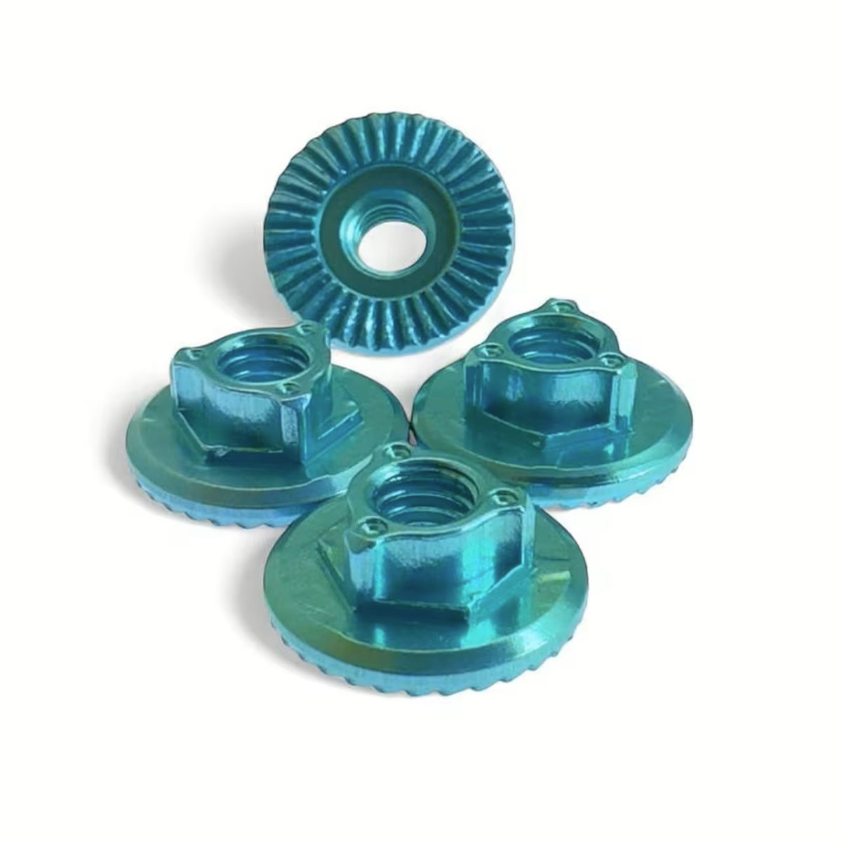 MR33 Aluminum Large Serrated Wheel Nut 4,0mm - Cayote Green (4) (MR33-501416)