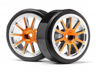 Maverick GOLD CRM. 10SPOKE WHL +DRIFT TYRE x2 STRADA EVO DC (MV22605)