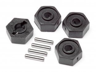 Maverick Wheel Hex Adaptors w/Pins 2x10 4pcs (Scout RC) (MV25014)