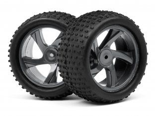 Maverick 1/18 TRUGGY WHEEL &amp; TYRE ASSEMBLY (ION XT) (MV28047)