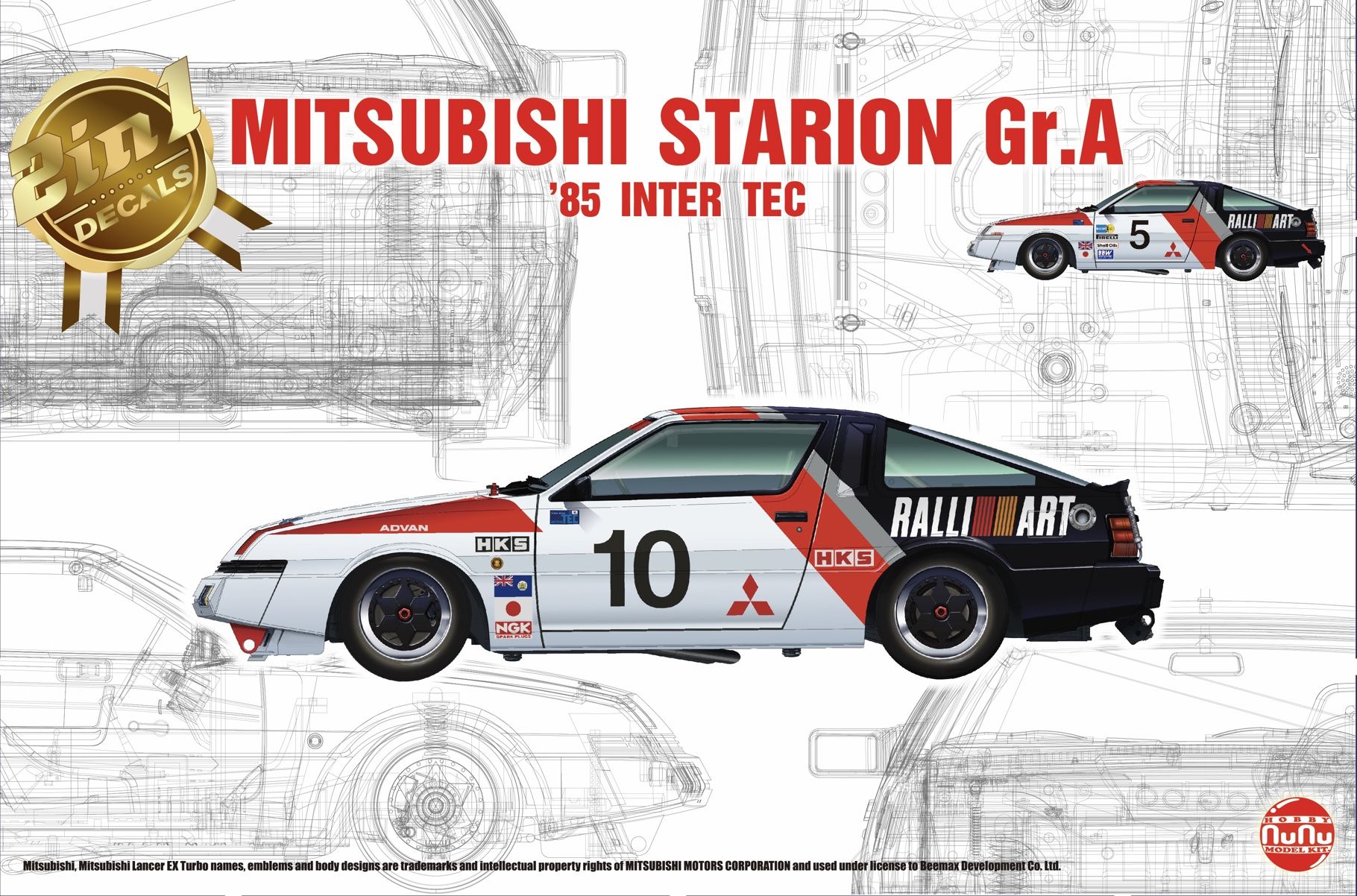 NuNu Mitsubishi Starion &#039;85 Japan Tec (NU24031)
