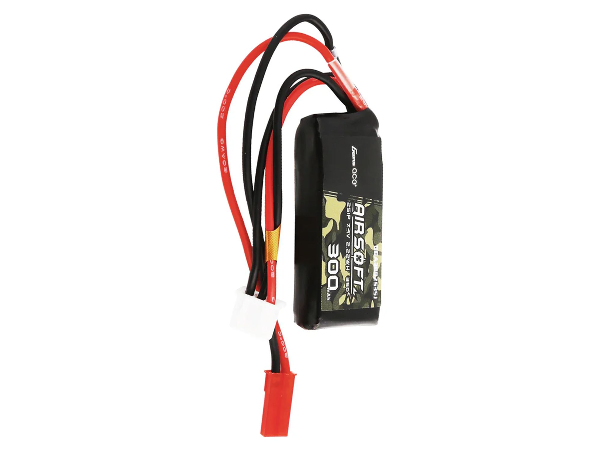 Gens Ace Airsoft 2S 300mAh 35C with JST (HPA Control) (O-GAS3H1500-45D)