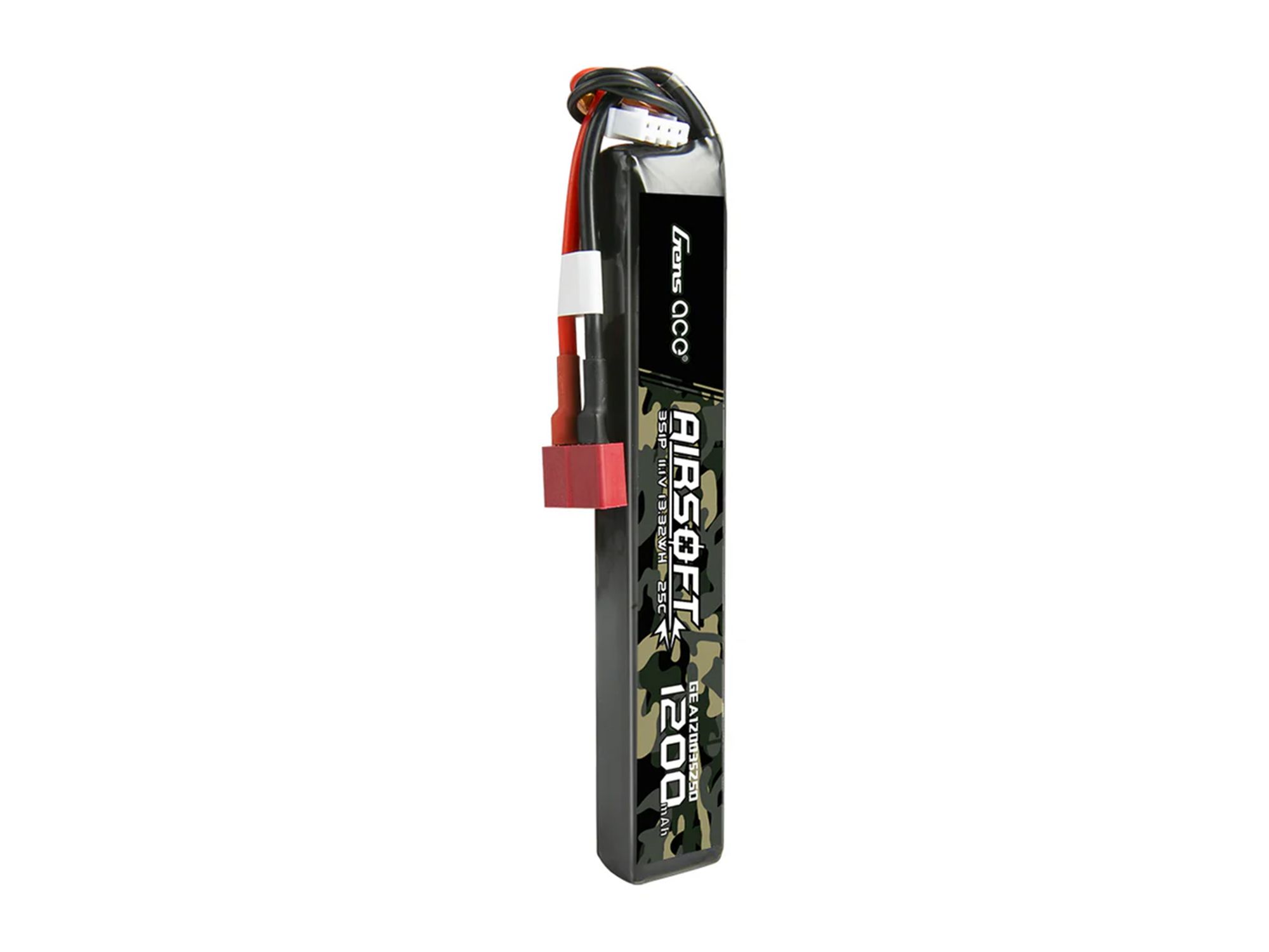 Gens Airsoft 3S 1200mAh 25C with Deans (fit Most AEG) (O-GAS3S1200-25D)