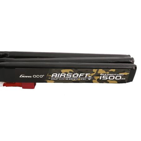 Gens Ace Airsoft 3S 1500mAh 25C with Deans-3X (fit Most AEG) O-GAS3S1500-25D3
