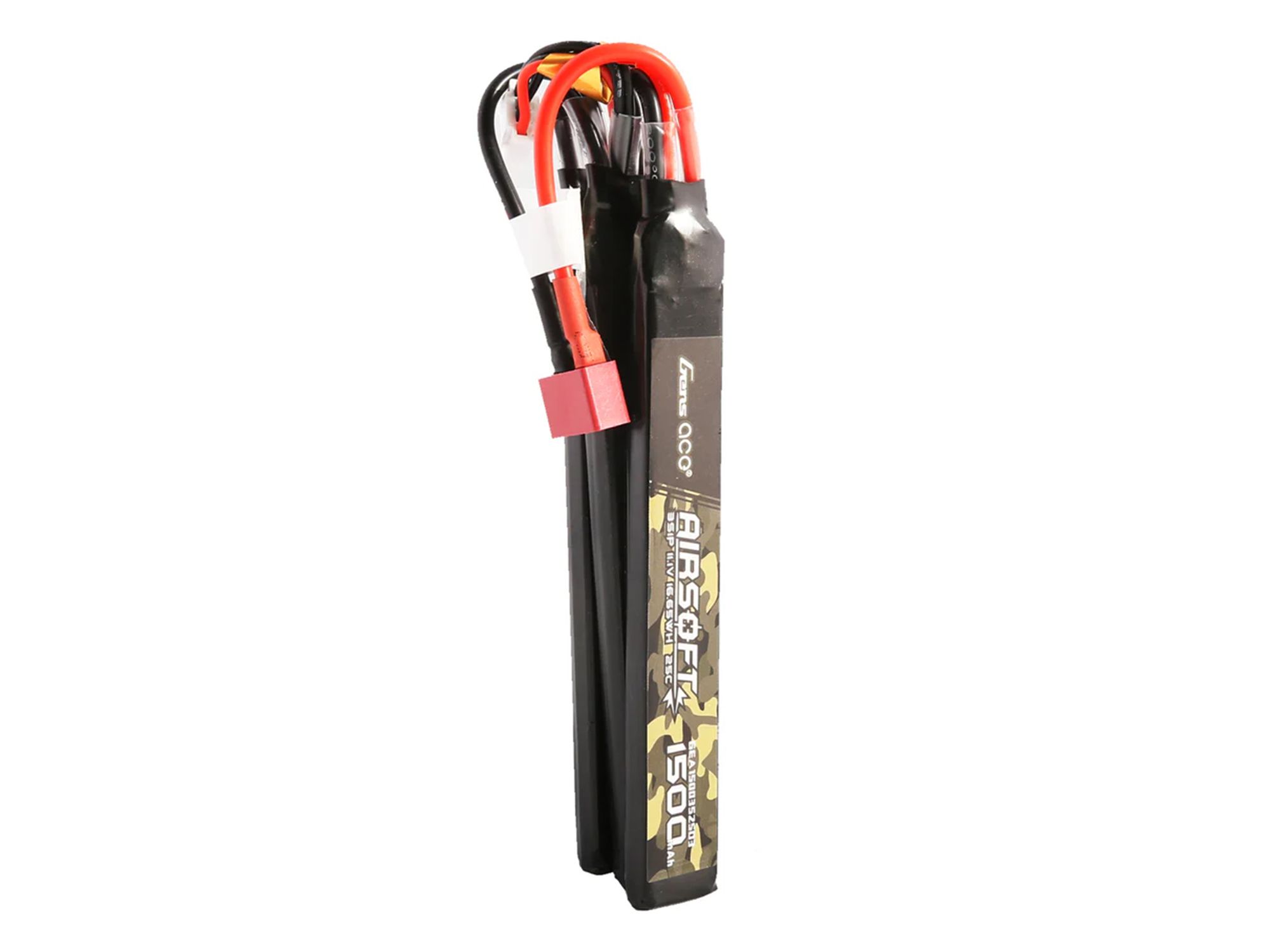 Gens Ace Airsoft 3S 1500mAh 25C with Deans-3X (fit Most AEG) O-GAS3S1500-25D3