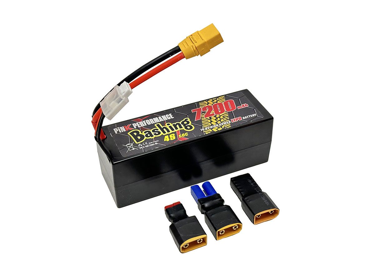 Pink Performance Bashing LiPo 4S 14.8V-7200-50C (Multi) (PP3-4S7200-M)