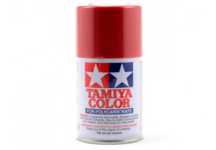 Tamiya PS Polycarbonate Clear Bodyshell Paint - Full Range - PS-15 Metallic Red
