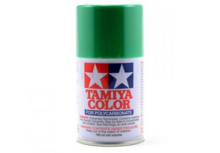 Tamiya PS Polycarbonate Clear Bodyshell Paint - Full Range - PS-25 Bright Green