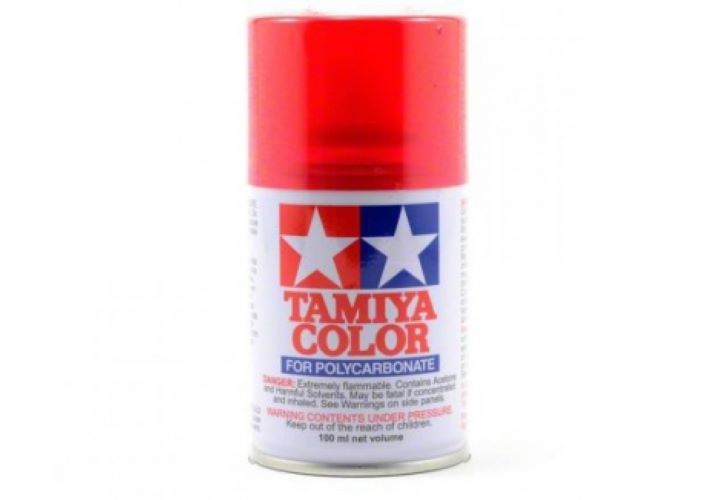 Tamiya PS Polycarbonate Clear Bodyshell Paint - Full Range - PS-37 Translucent Red