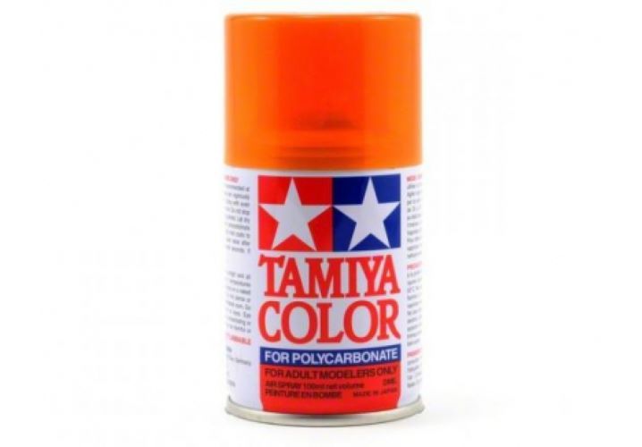 Tamiya PS Polycarbonate Clear Bodyshell Paint - Full Range - PS-43 Orange