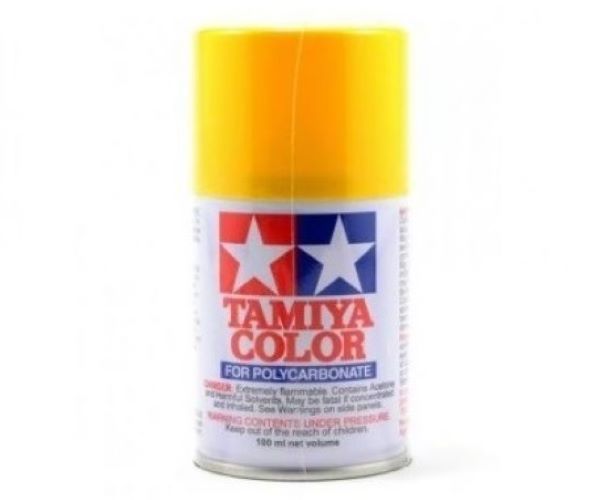 Tamiya PS Polycarbonate Clear Bodyshell Paint - Full Range - PS-6 Yellow