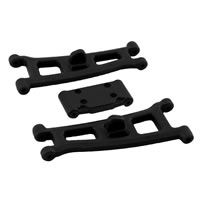 RPM Assoc GT2/SC10 Front A-Arms &amp; Bulkhead - Black (RPM70762)