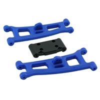 RPM Assoc GT2/SC10 Front A-Arms &amp; Bulkhead - Blue (RPM70765)