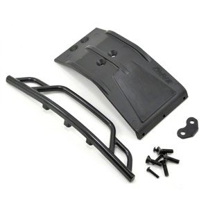 RPM Front Bumper &amp; Skid Plate Losi Ten Scte - Black (RPM73042)