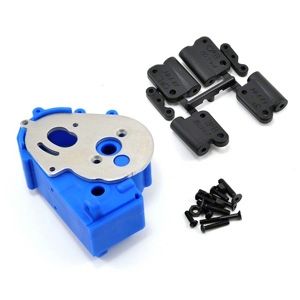 RPM Traxxas 2wd Hybrid Gearbox Housing And Rear Mounts Blue (RPM73615)