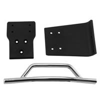 RPM Front Bumper &amp; Skid Plate For Traxxas Slash 4X4 - Chrome (RPM80023)