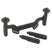 RPM Adjustable Front Body Post &amp; Mounts Traxxas Slash/Rustler (RPM81122)