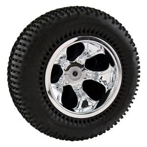 RPM &#039;Bully&#039; Chrome 5-Spoke Front Traxxas Nitro (RPM82133)