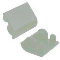 RPM Baja 5B Replacement Shock Skid Plates (2) - Dyeable White (RPM82161)