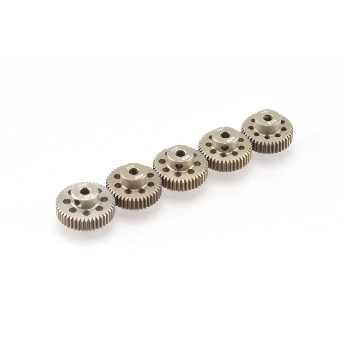 RUDDOG 64dp Aluminium Pinion 5-Pack (41,42,43,44,45T) (RP-0111)