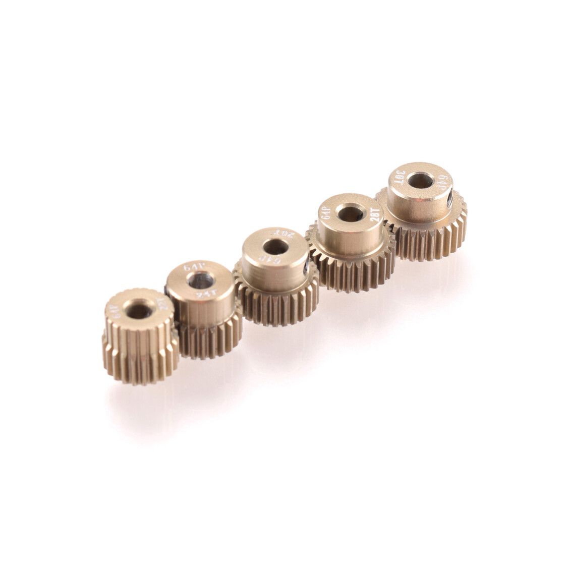 RUDDOG 64dp Aluminium Pinion 5-Pack Even (22,24,26,28,30T) (RP-0047)
