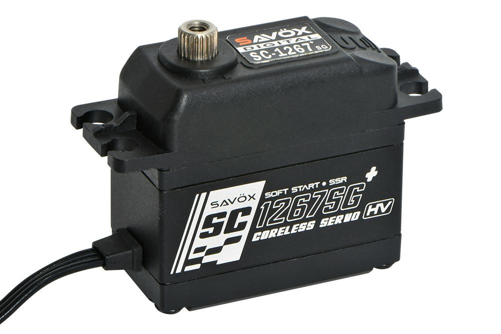 Savox HV Black Edition STD Digital Servo 21kg@7.4v Plus (SAV-SC1267SGB+)