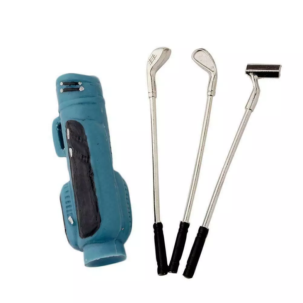 SC Models 1:12 Miniture Golf Clubs With Bag - Blue (SCDTEL06024C)