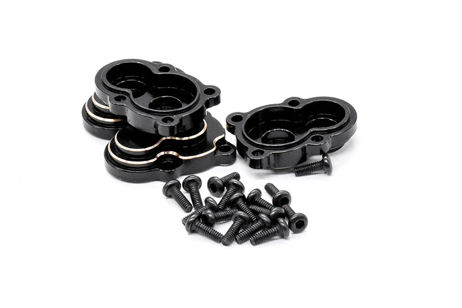 SC Models FMS FCX24 Brass Counterweight Portal Axle Cover Set 4pcs (SCDTFCX24006)