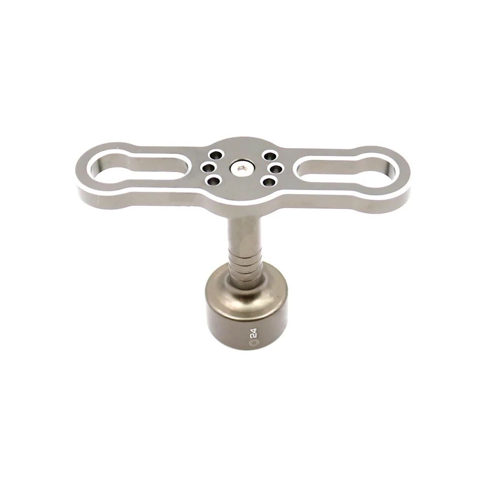 SC Models Aluminum Hex Socket Wheel Wrench (24mm / Silver) (SCDTT66802A)
