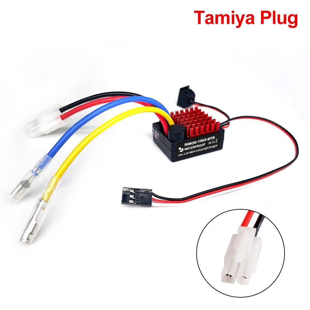 9IMOD 1060 Brushed Speed Controller 2-3s Waterproof - Tamiya Plug (SCRC3487C)