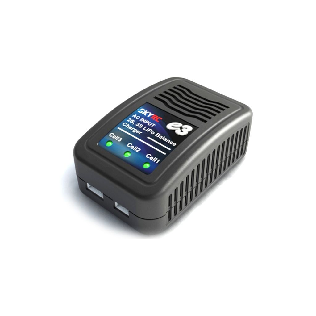 SkyRC e3 AC Lipo Balance Charger 2s &amp; 3s - 1.2A (SK-100081)