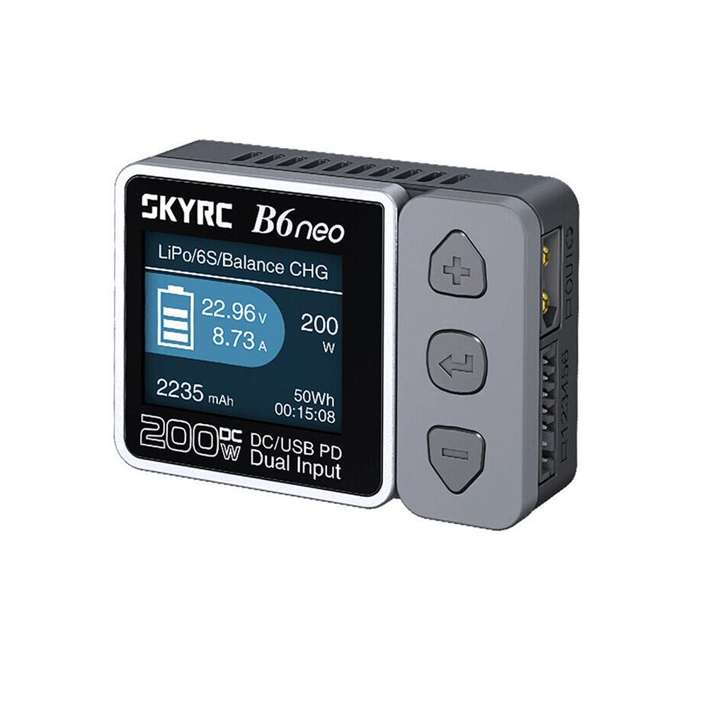 SKy RC B6NEO DC Charger -LiPo/LiFe/LiIon/LiHV: 1-6cells NiMH/NiCd: 1-15cells - Black (SK-100198-02)