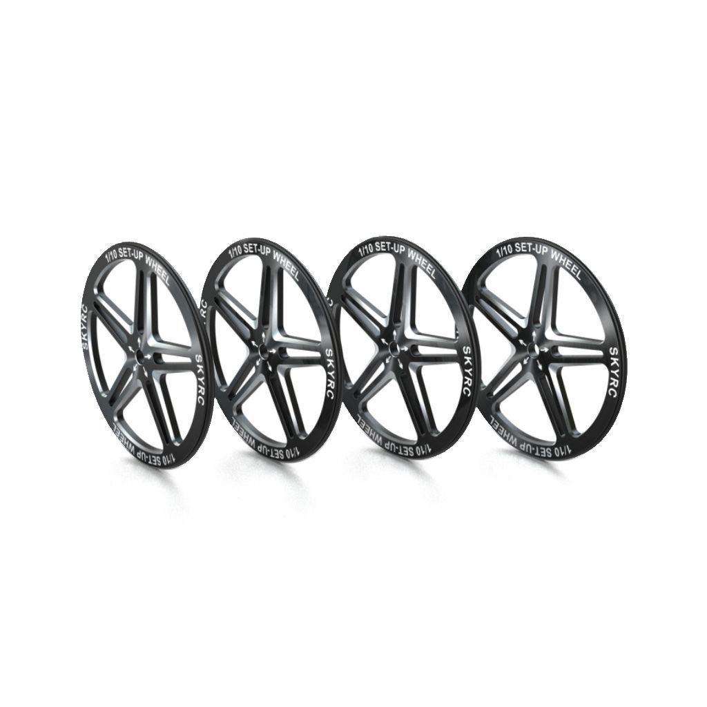 Sky RC 1:10 Set Up Wheels - Black (SK-600069-06)