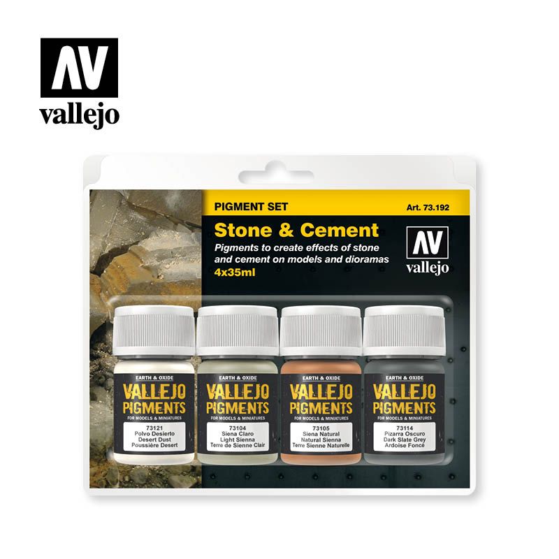 AV Vallejo Pigment Set - Stone &amp; Cement (VAL73192)