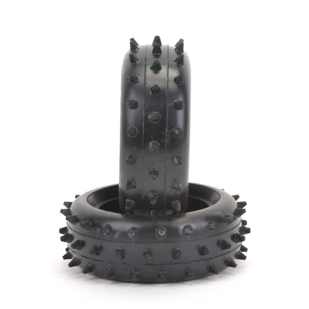 Schumacher Full Spike - Front Tyres - Yellow CAT (pr) (T652)