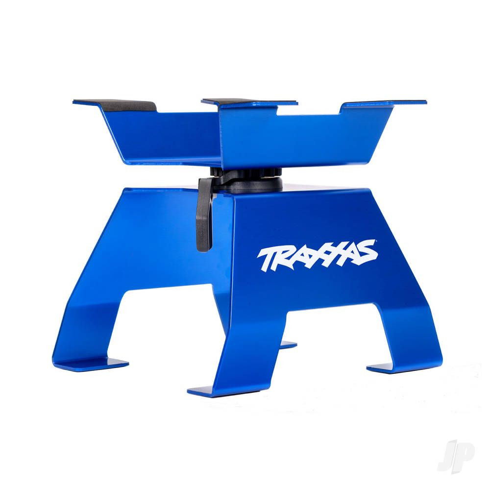 X-Truck RC Car/Truck Aluminium Stand, Blue (for X-Maxx, XRT) (TRX8797-BLUE)