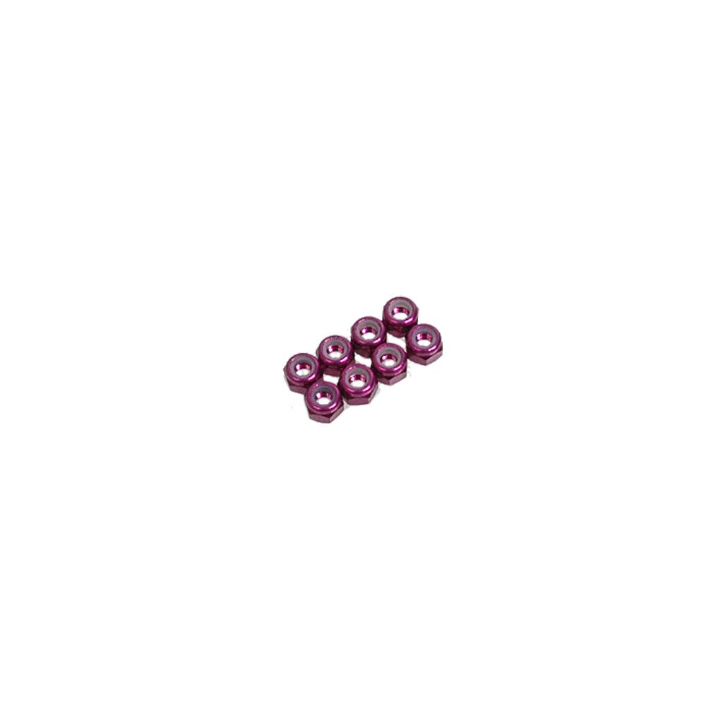 Schumacher SPEED PACK - M3 Nyloc Nut - Purple Alloy (pk8) (U2187)