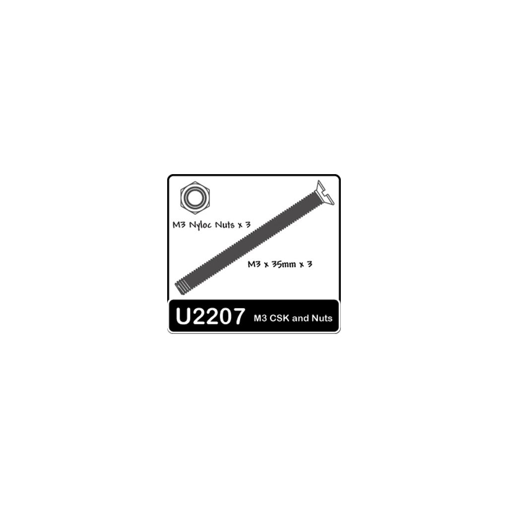 Schumacher SPEED PACK - M3x35 Csk + Nuts (U2207)