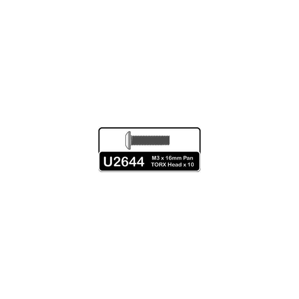 Schumacher SPEED PACK - Torx M3x16mm Pan Hd (U2644)