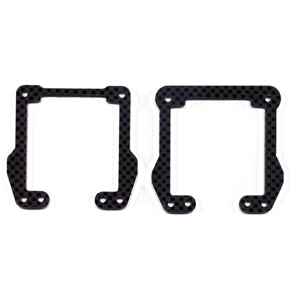 Schumacher C/F Susp Risers; Fr and Rr - Mi2/EC (U2712)