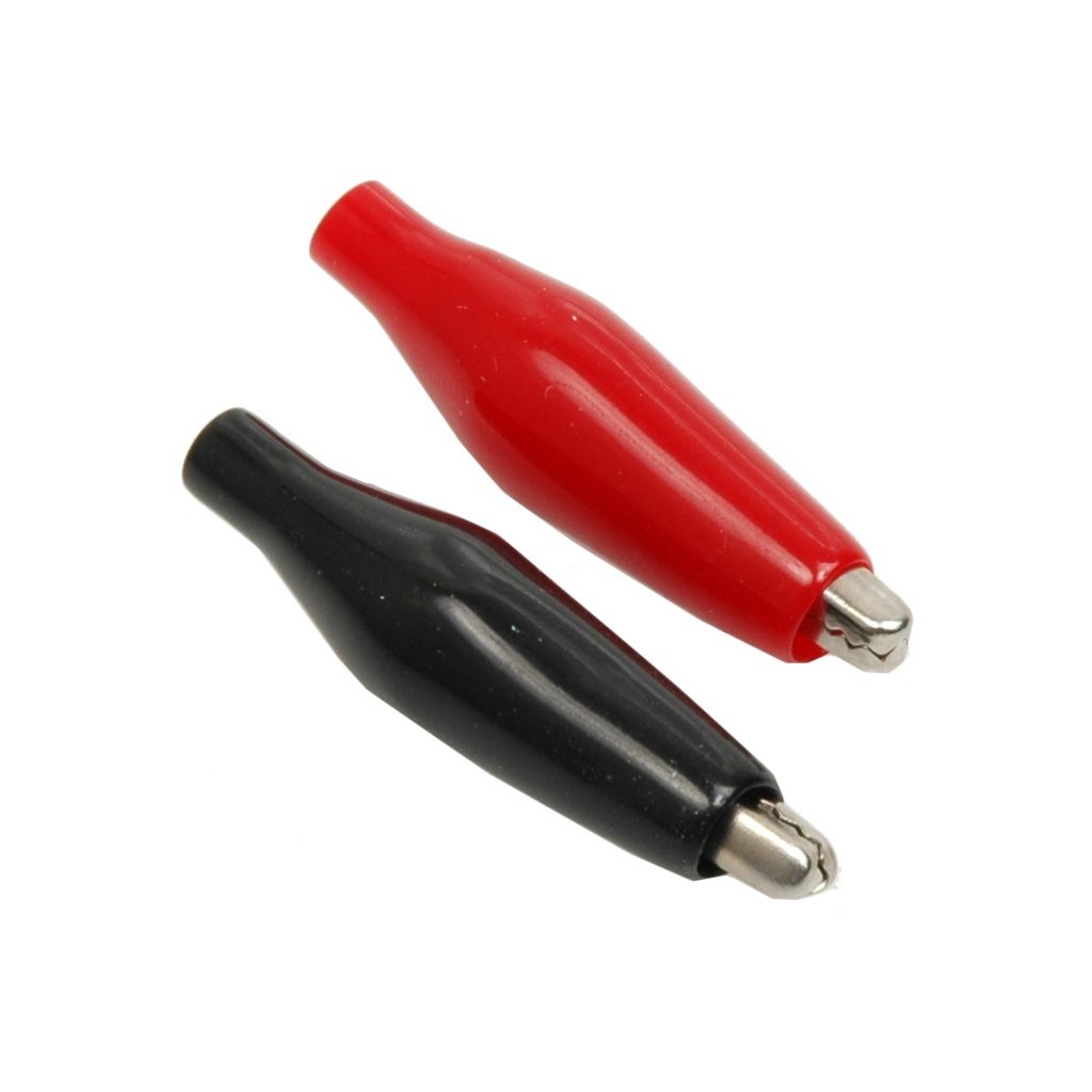 Schumacher Croc Clips; Mini - Red/Black 2 pairs (U2853)