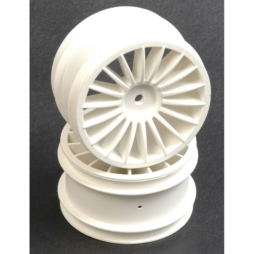 Schumacher Wheel; Rear - White 18 Spoke - GTR  (pr) (U3044)