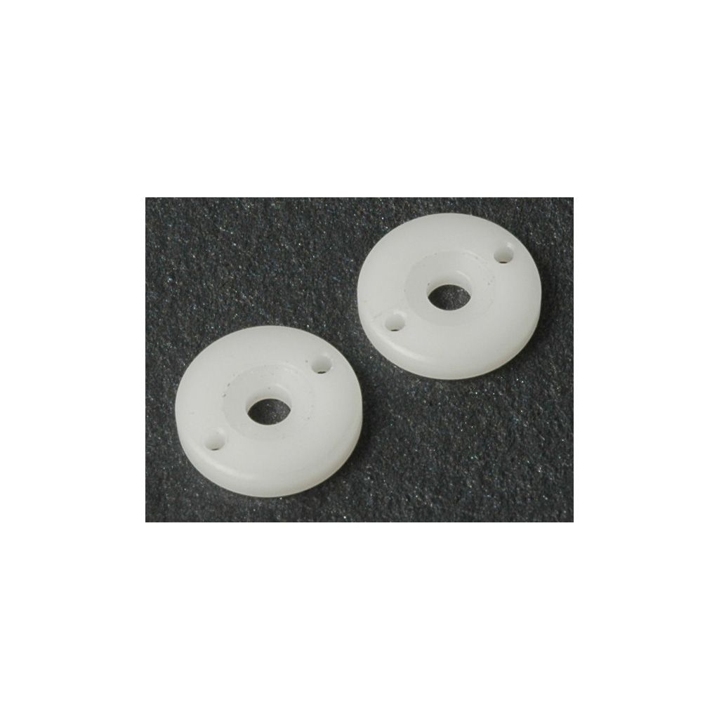 Schumacher Big Bore Piston; 2 Hole White 1.5  (pr) (U3670)