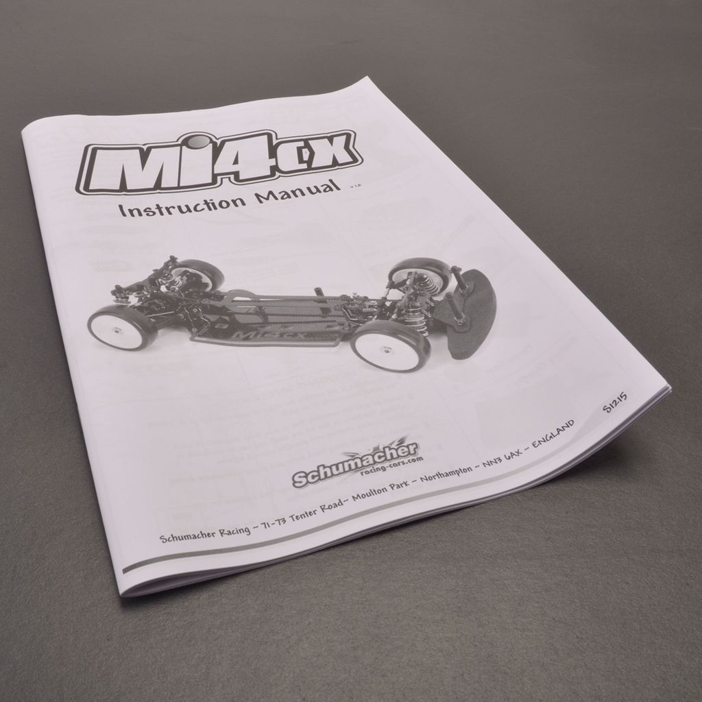 Schumacher Instruction Manual - Mi4CX (U3812)