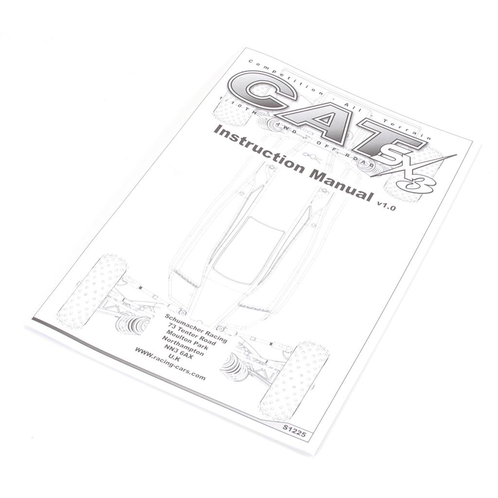 Schumacher Instruction Manual - CAT SX3 (U3891)