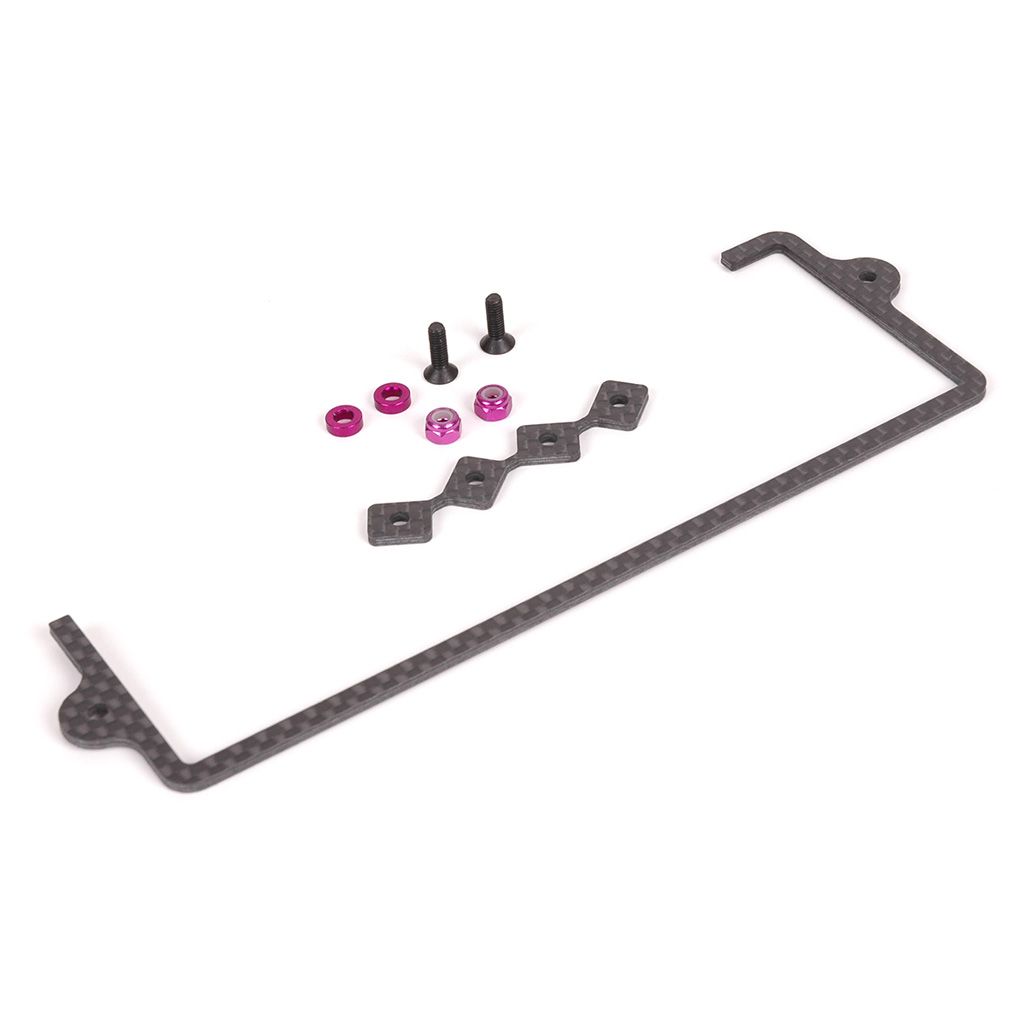 Schumacher C/F LiPo Strap and Locators (U3932)